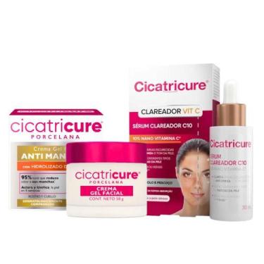Imagem de Kit Hidratante Gel Creme + Serum Vitamina C Clareia Uniformiza 30ml La