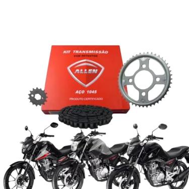 Imagem de Kit relaçao transmissao Titan 160 Fan 160 Cg 160 com retentor 2004 ste 2015 Allen