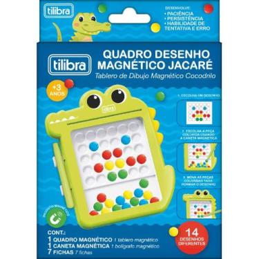 Imagem de Quadro de Desenho Magnético Jacaré 14cm x 17cm - Tilibra, Único
