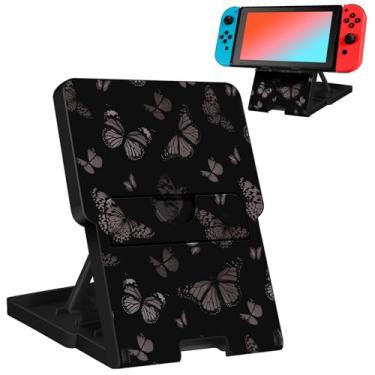 Imagem de Lotadilo Suporte de interruptor para Nintendo Switch/OLED – Suporte fofo para mulheres, meninas, meninos, crianças, adolescentes, design de desenho animado, suporte de telefone fixe, ajustável