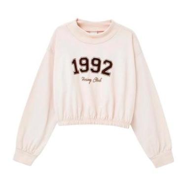 Imagem de Blusa Hering Off White Infantil Menina Gola Alta Estampada-Feminino