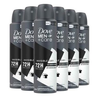 Imagem de Kit Desodorante Aerosol Dove Men Invisible Dry 89g - 6 Unidades