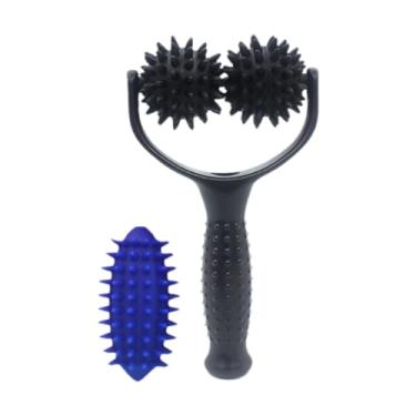 Imagem de Ysyqkn Bola de Massagem Manual para Uso em Pilates E Ioga, Ferramenta Prática para Corpo Inteiro, Preto, Tamanho real