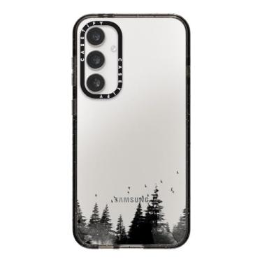 Imagem de CASETiFY Capa Impact para Galaxy S23 FE - Capa transparente floresta minimalista - preto transparente