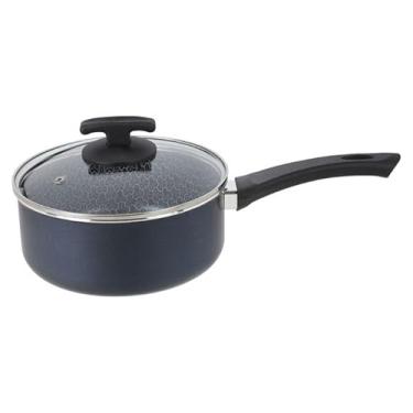 Imagem de Panela Antiaderente com Tampa de Vidro La Belle Nº22, Azul, Ramos