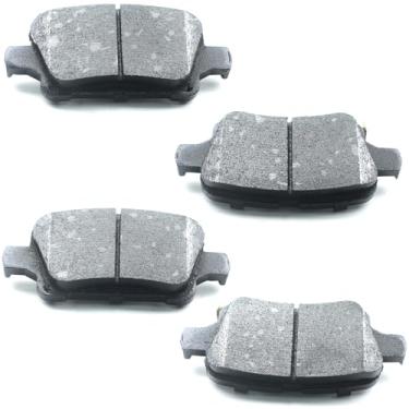 Imagem de GuuYebe Kit de 4 pastilhas de freio traseiro, para Chevy Chevrolet 2017-2023 Bolt EV e 2016-2019 Cruze Volt, substitua para 1857 D1857