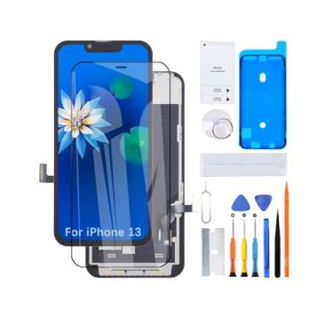 Imagem de Tela para iPhone 13 A2633 A2482 A2631 A2634 Substituição de tela LCD 3D Touch Full HD Touch Screen ID digitalizador montagem da moldura, adesivo à prova d'água, kits de reparo Novo