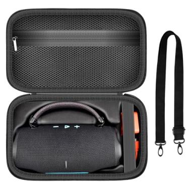 Imagem de Capa para alto-falante Bluetooth portátil JBL Charge 6, caixa de alto-falante à prova d'água com alça de ombro ajustável, suporte rígido de armazenamento de viagem com bolsos internos para acessórios