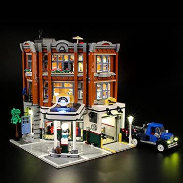 Imagem de GEAMENT Bricks Light Kit for Creator Expert Corner Garage Building Blocks Model - Compatible with Lego 10264 (Model Set Not Included)