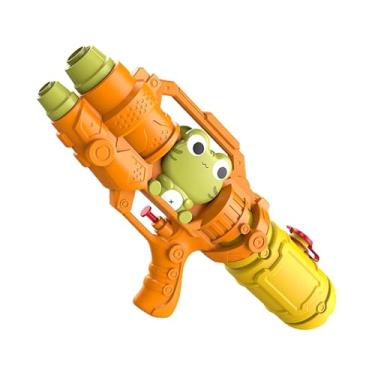 Imagem de simhoa Brinquedo de esguicho de água, brinquedo de praia de verão, presente de aniversário, spray de água portátil para áreas externas, para banheiras de, Sapo Laranja