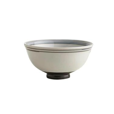 Imagem de Tigela de arroz de cerâmica sob o esmalte doméstico japonês, simples, requintada e resistente a altas temperaturas - tigela de 11,4 cm