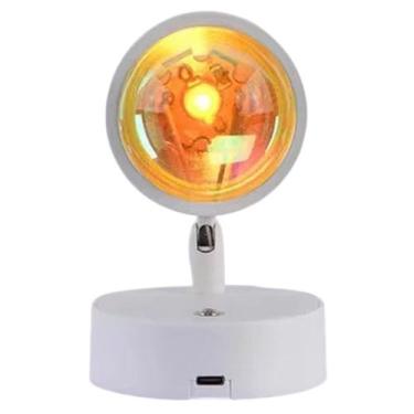 Imagem de Luminaria Projetor Por do Sol LED Luz Vintage Foto Fotografia Decoraça