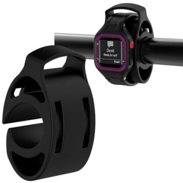 Imagem de Ranyi Suporte de silicone para bicicleta compatível com Garmin Forerunner 970 570 165 fASCGnix 8 vívoactive 6 5 Instinct 3 / Amazfit Bip 6 5 Active 2 Balance 2 / SUUNTO Core 9 Peak Pro Running Sports