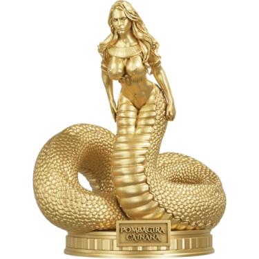 Imagem de Estátua Pombagira Cainana Imagem Umbanda Candomblé (Cor Ouro)