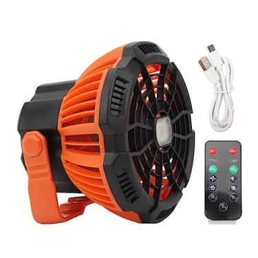 Imagem de TOPINCN Fã de Barraca Ao Ar Livre, fã de Acampamento Pendurado Com Suporte Ajustável, Fãs de Tendas Com Luz Noturna, Acampamento Levou Os Fãs para Tendas de Escritório Ao Ar Livre Usam