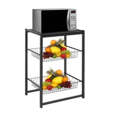 Imagem de Fruteira Suporte De Chão Para Micro-ondas Forno Bebedouro Galão De Águ
