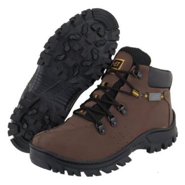 Imagem de Tenis Bota Couro Coturno Masculino Adventure  Ket Marrom - KB, Marrom,