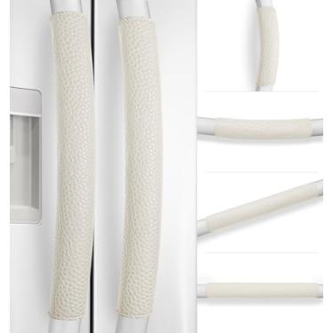 Imagem de Rikzor Capas Para Maçanetas De Geladeira, Conjunto Com 6, Eletrodomésticos Ajustáveis, Mantenha Sua Cozinha Limpa, Protetor Forno Micro-Ondas, Fogão E Lava-Louças, Capa Antiderrapante Geladeira (Mar