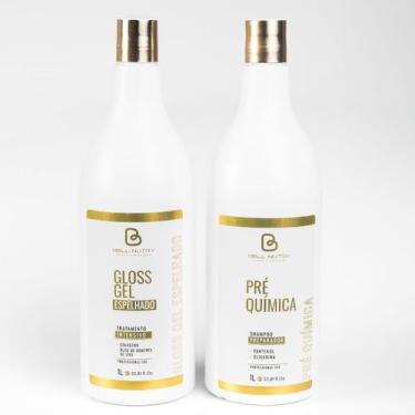 Imagem de Kit Gel Espelhamento e Shampoo Pré-Química 1L Com Colágeno e Semente d