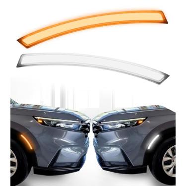 Imagem de Refletores Fender Luzes de LED para Honda CRV 2023 2024 2025 com sequenciais sequenciais e lâmpadas de circulação diurna DRL Luzes de arco de poço de roda acessórios de acabamento de inserção de