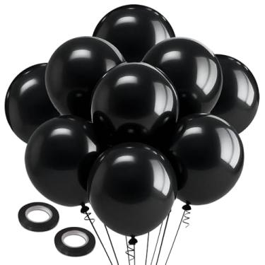 Imagem de 18 Inch Black Balloons, 30Pcs Giant Latex Ballons, Large Round Baloons, Black Party Balloons, Happy Birthday Decorations, globos de cumpleaños, Halloween Baloons, Gender Reveal Decor