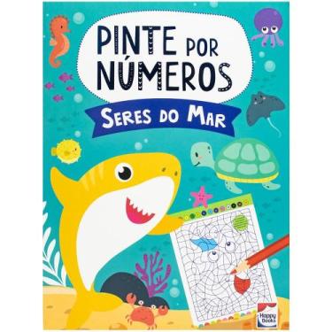 Imagem de Livro - Pinte por Números: Seres do Mar