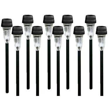 Imagem de Kit 10 Luminária Luz Solar Led Automática Poste Iluminação