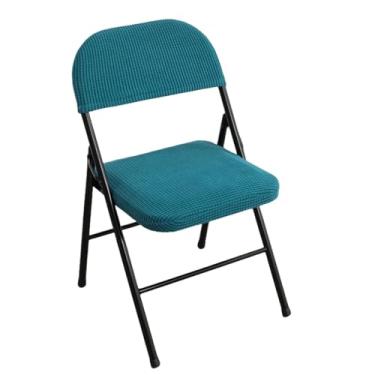 Imagem de Capas para cadeira, 1/2/4/6 peças, encosto, capa elástica para cadeira de escritório, protetor de assento de computador (conjunto com 6 capas/azul escuro)