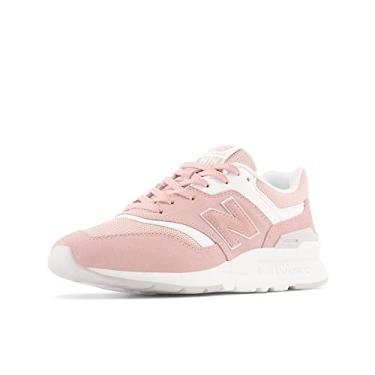 Imagem de New Balance Tênis feminino 997H V1, Grigio Scuro Melange, 38, Lua rosa/areia rosa, 10