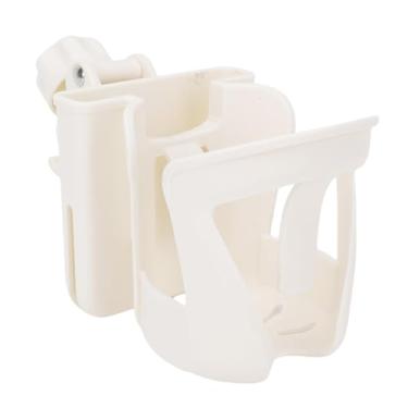 Imagem de Fockety Portador da Xícara de Carrinho, 360 ° Rotation Design Bike Cup Titular Com Porta -voz, Porta -copos para Carrinhos de bebê, Porta de Telefone para Carrinho, Bicicleta, Cadeira de (Branco)