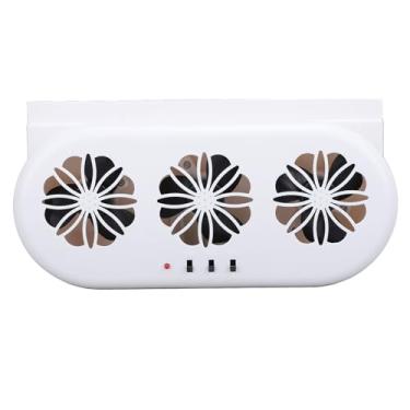Imagem de Zhjvihx Cooler da Janela do Carro, Forte Versatilidade de Circulação de Fumaça de Fumaça Plugue USB Plug e Reproduzir Ventilador de Resfriamento de Ventilação de Ar para o Escritório (Branco)