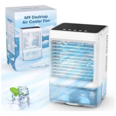 Imagem de Climatizador Portátil 3 em 1 com 3 Velocidades e 7 Luzes Coloridas, SKYICE, Branco