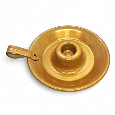 Imagem de Castiçal Porta Velas Dourado Brilhante Vibrante de Alumínio