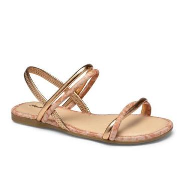 Imagem de Sandália Infantil Menina Pink Cats Rastreira Tiras Cruzadas, Rosê, 32