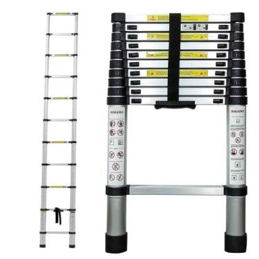 Imagem de Escada Alumínio Telescópica 3.2 m 11 Degraus - Multifuncional - Nagano