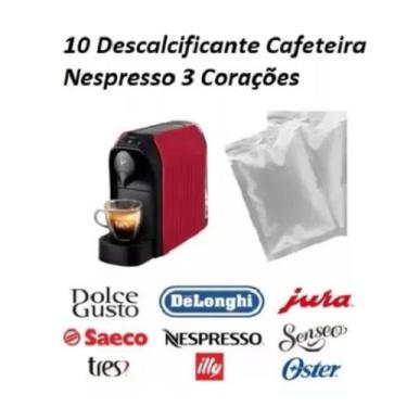 Imagem de 10 Descalcificante Cafeteira Nespresso 3 Corações