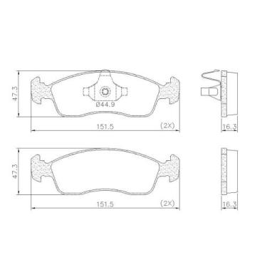 Imagem de Pastilha De Freio Fras C3/Argo - P-85 - Fras-le