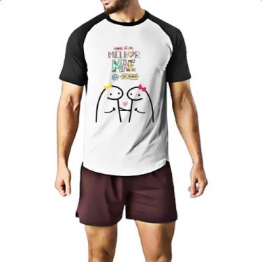 Imagem de Camiseta Raglan Dia das maes Flork Melhor mae do mundo - Alearts, M