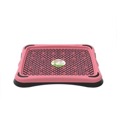 Imagem de Sanitário Canino Banheiro Higiênico Pet Para Cães Com Grade - Plas Pet