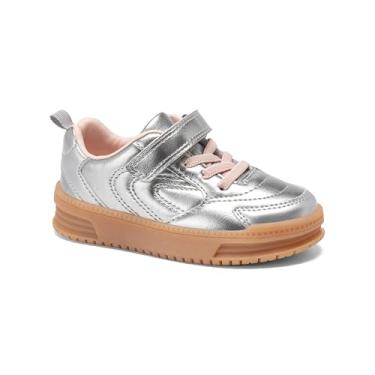 Imagem de Carter's Tênis para bebês e meninos, Prata, 11 Little Kid