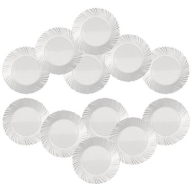 Imagem de Jogo de Prato Raso Petala Vidro Branco 12 uni Duralex Nadir - Nadir Fi