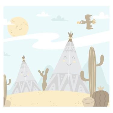 Imagem de Papel de Parede Adesivo Infantil Deserto Bebe Quarto - 526pcp - Allodi