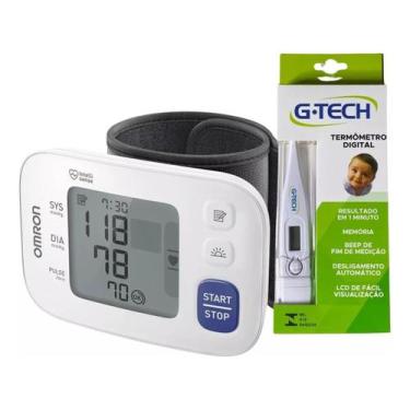 Imagem de Kit Medidor De Pressão Arterial Onrom + Termometro Digital - OMRON