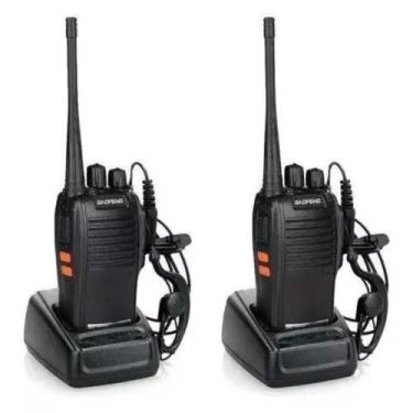 Imagem de Kit 2 Walkie Talkie Bf-777S Radio Comunicador Fone Baofeng - Rádios Co