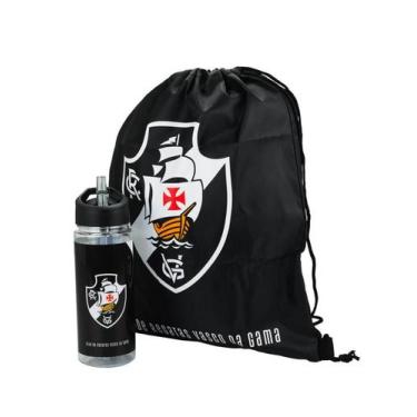 Imagem de Garrafa Plástico 450Ml Com Mochila Tipo Saco - Vasco - Mileno