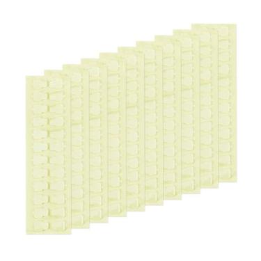 Imagem de Fenteer 10 unidades de adesivos adesivos portáteis transparentes com cola acrílica para projetos de artesanato, estatuetas, prateleiras, de celular, 24 1.4x1.8x0.15 Cm