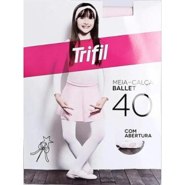 Imagem de Meia Calça Infantil Trifil Balet Fio 40 3168.1426, Branca, G