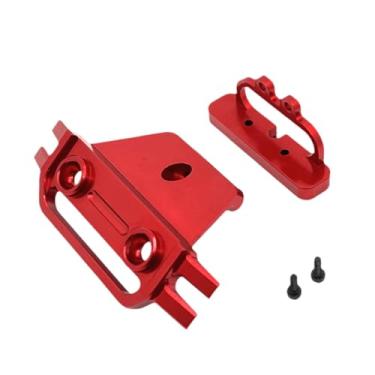 Imagem de Almencla Proteção frontal de carro RC em escala 1:14, peça de reposição, acessórios fáceis de instalar, barra de proteção de metal, substituição para 14210, Vermelho