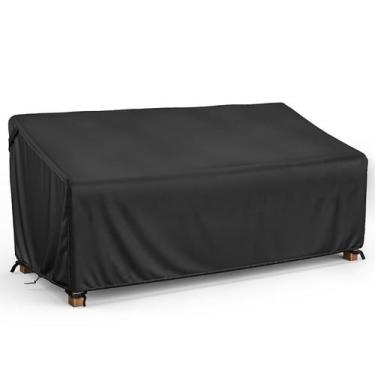 Imagem de Capa de sofá ao ar livre MR.COVER de 3 lugares impermeável preta - MR.