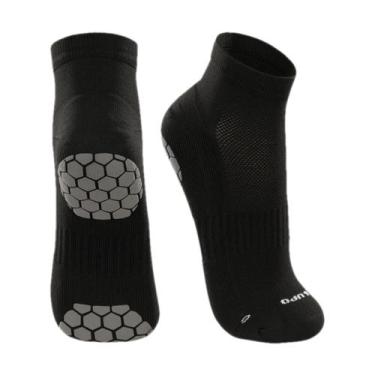 Imagem de Meia  Unisex Antiderrapante Pilates Lupo 3310-003, 9990, Preto, M - ca